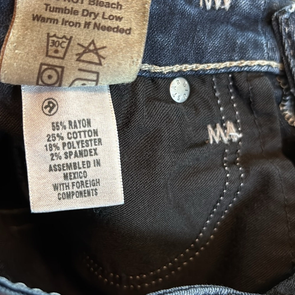 Big Star Maddie Skinny Jeans Womens 29 L Fit 29x33 Mid Rise Dark Denim Pants - Picture 11 of 11